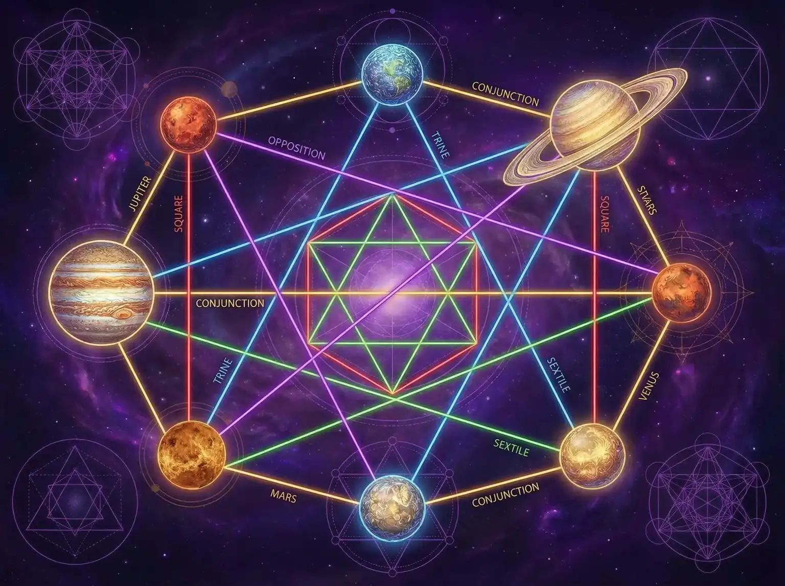 行星相位解读 - 扌喿辶畐的图片表情包 | 占星学进阶